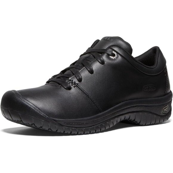 KEEN Utility Women's PTC Oxford  Non Slip Chef Kitchen black leather sho - Picture 4 of 5